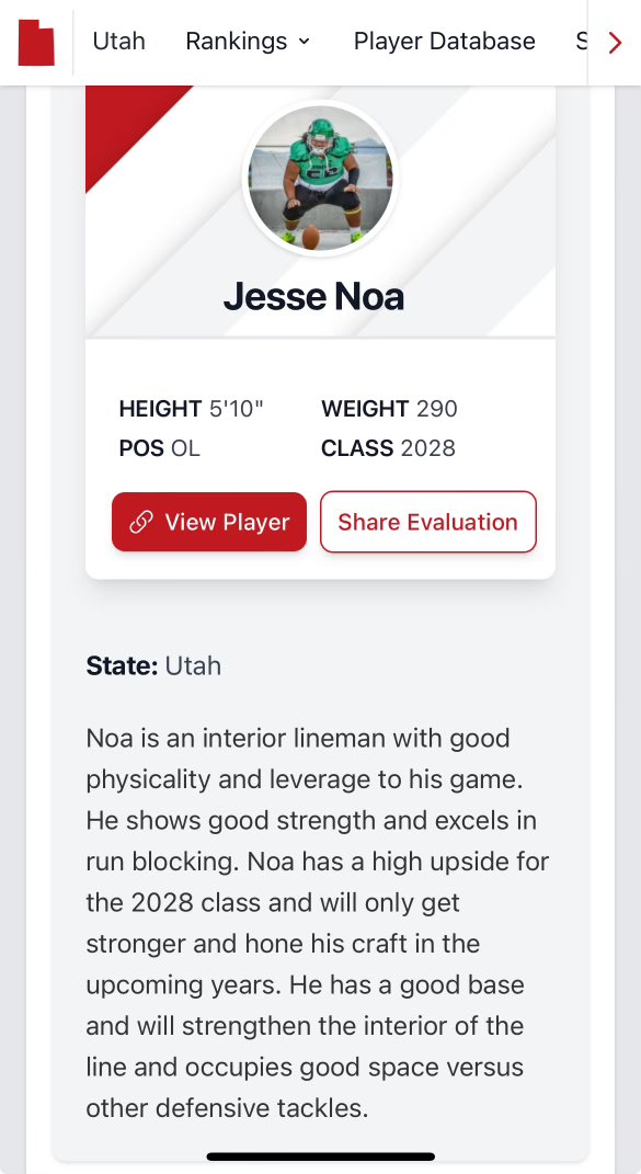 Jesse Noa (@jessenoa52616) on Twitter photo Appreciate it for the write up!!
#Pbz <a href="/Andy_Pham1/">Andy</a> <a href="/PrepRedzoneUT/">Prep Redzone Utah</a> <a href="/provo_football/">Provo Bulldog Football</a> <a href="/kirk67chambers/">Kirk Chambers</a> <a href="/CoachVili/">Vili Halasima</a> <a href="/JakeHalona/">Jake Halona</a> <a href="/cowboymoala/">Tolu Moala</a> Appreciate it for the write up!!
#Pbz <a href="/Andy_Pham1/">Andy</a> <a href="/PrepRedzoneUT/">Prep Redzone Utah</a> <a href="/provo_football/">Provo Bulldog Football</a> <a href="/kirk67chambers/">Kirk Chambers</a> <a href="/CoachVili/">Vili Halasima</a> <a href="/JakeHalona/">Jake Halona</a> <a href="/cowboymoala/">Tolu Moala</a>
