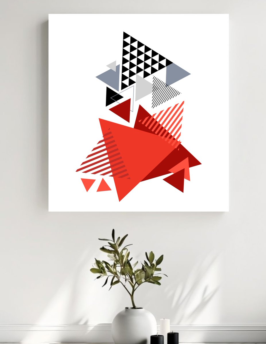 AtelierDigitalD's tweet photo. https://t.co/IHPPZSD4EM
Featuring a striking blend of bold red, deep black, and gray triangles, this piece delivers a modern aesthetic that will instantly elevate any room.
#wallart #digitalprints #pdfdownload #digitalfiles #atelierdigitaldesigns #digitaldesigns https://t.co/kdS5z7ZOu6