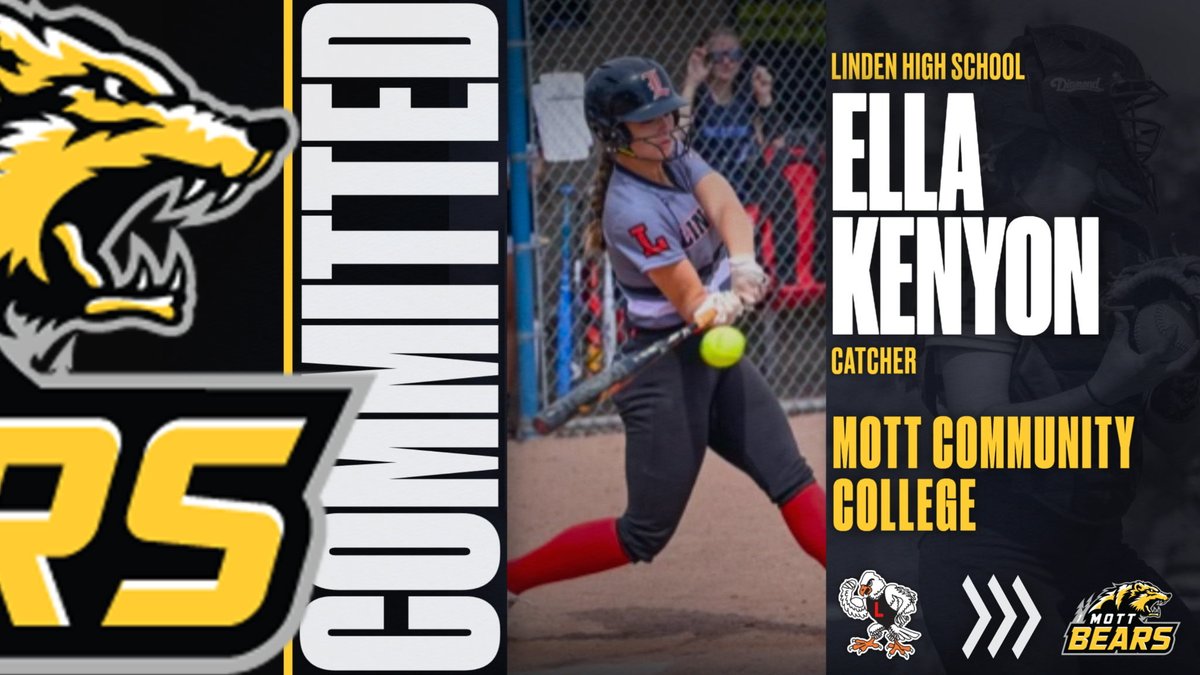 Congratulations Ella!!!!!  Mott is getting a great player and a better person!!! ⁦<a href="/mott_softball/">Mott Softball</a>⁩ ⁦<a href="/lindeneagle/">Russell Ciesielski</a>⁩ ⁦<a href="/LindenSchools/">Linden Schools</a>⁩ ⁦<a href="/MottCCAthletics/">Mott Athletics</a>⁩