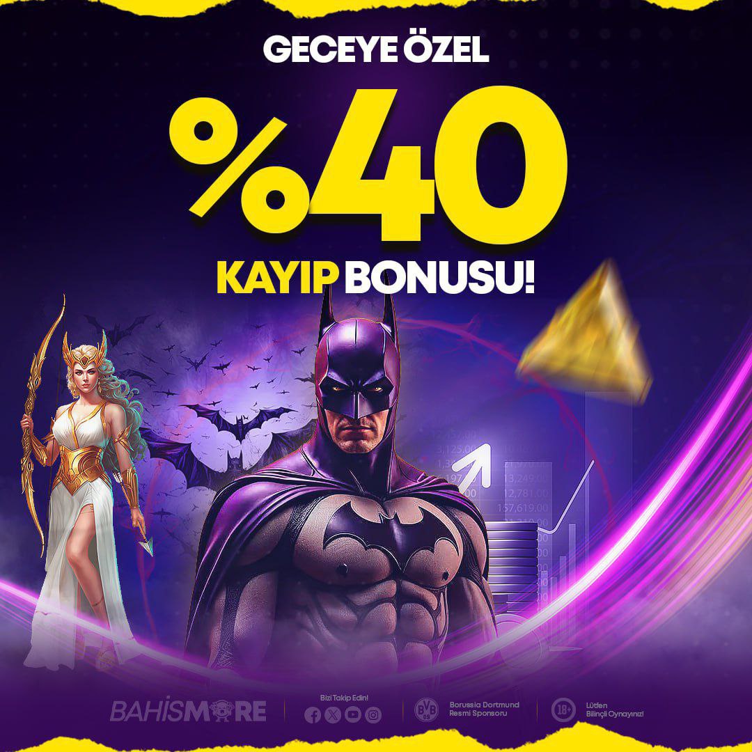 GECE ÖZEL 

🌟 #BAHİSMORE İle Gece Tutkunlarına Özel Büyük Fırsat 

🤍02.00➖06.00 Saatleri Arasında 🤍💜💜 Geceye Özel Kayıp Bonusu 

#BAHİSMORE Kazananların Tek Adresi 

✅ GÜNCEL GİRİŞ (cutt.ly/Moregirisss)