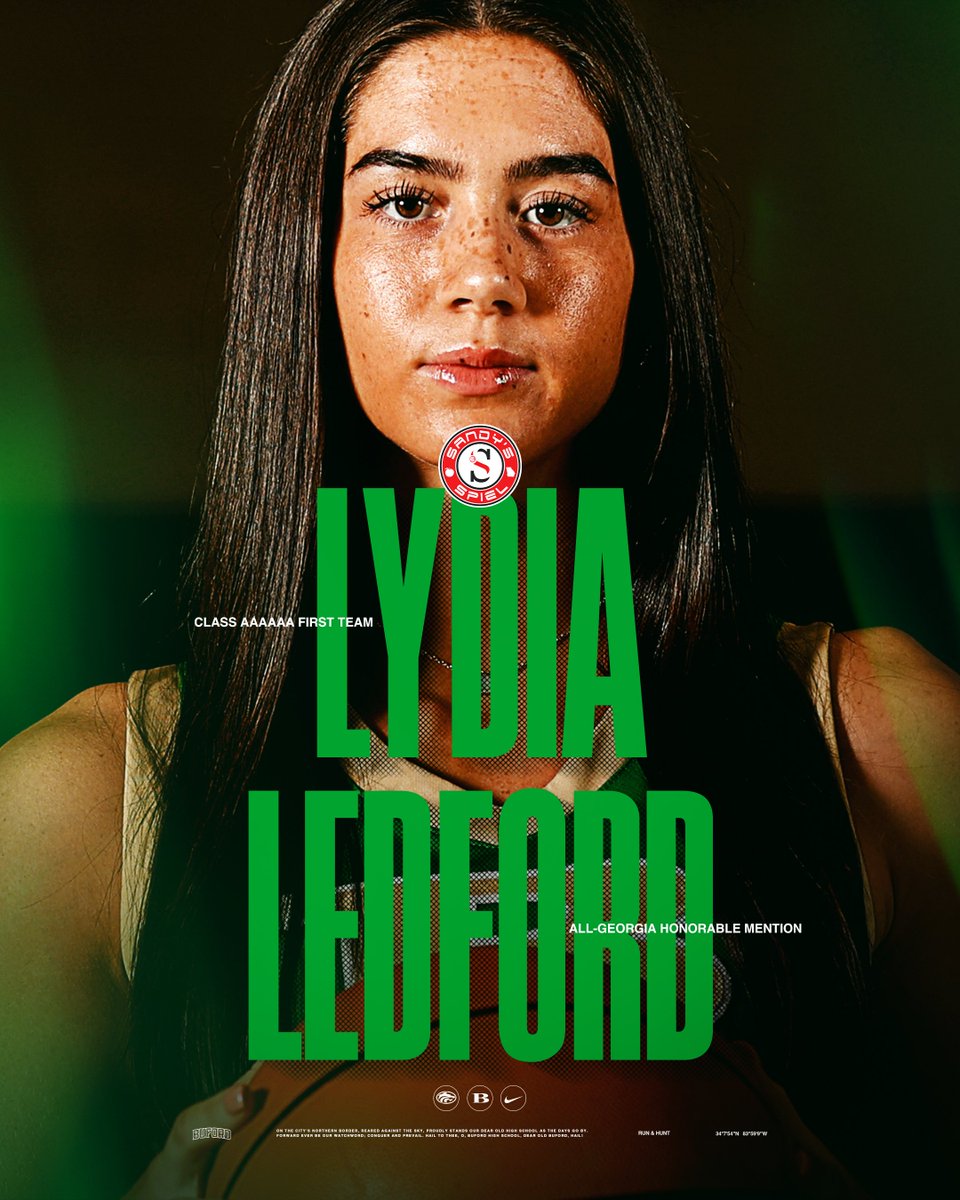 Buford Women's Basketball (@buford_wbb) on Twitter photo Ultimate competitor 😤
<a href="/Lydia_Ledford21/">Lydia Ledford</a> has been named to the <a href="/SandysSpiel/">Sandy's Spiel</a> 6A First Team All-State and All-Georgia Honorable Mention❗️
#CultureWins | #RunAndHunt Ultimate competitor 😤
<a href="/Lydia_Ledford21/">Lydia Ledford</a> has been named to the <a href="/SandysSpiel/">Sandy's Spiel</a> 6A First Team All-State and All-Georgia Honorable Mention❗️
#CultureWins | #RunAndHunt