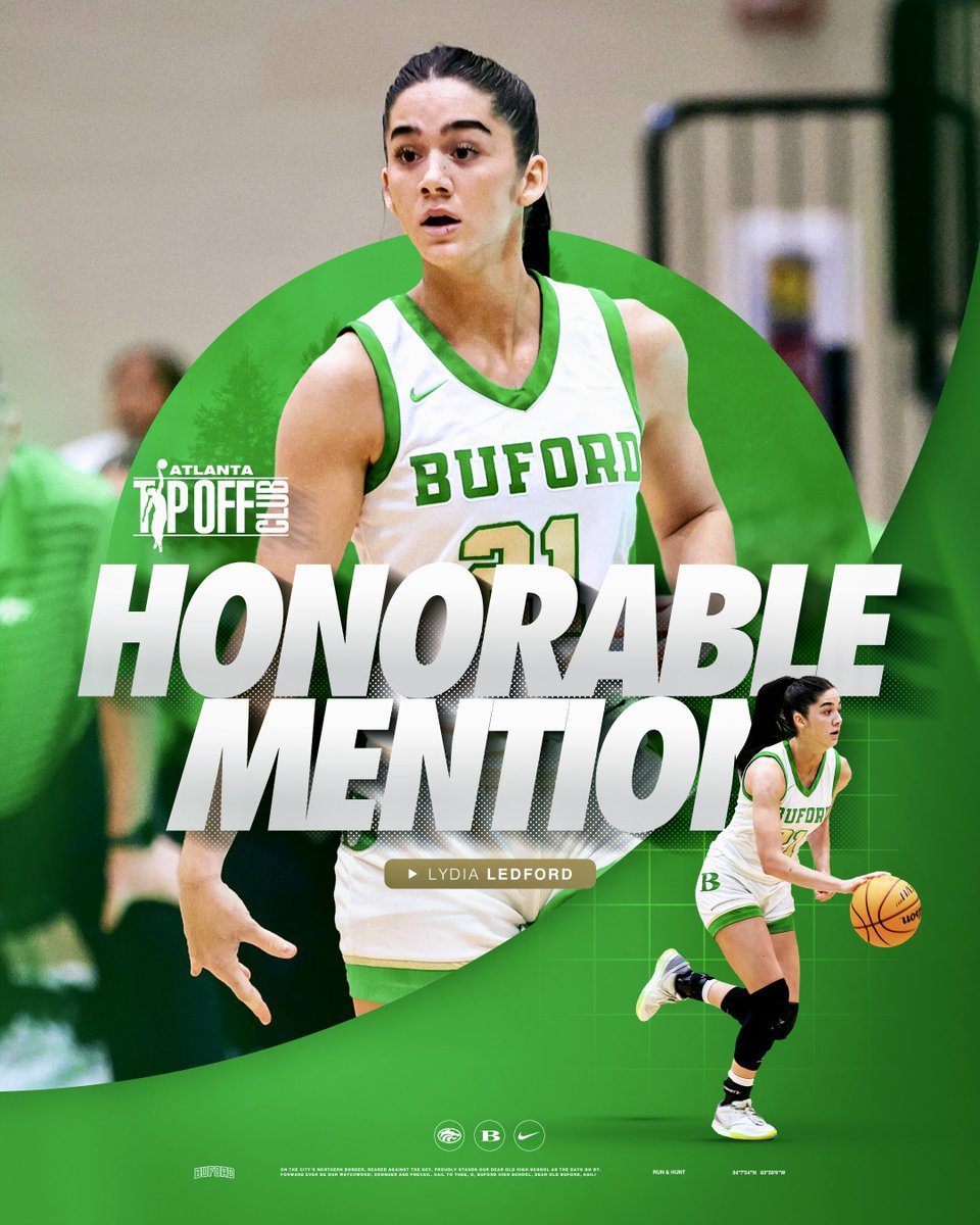 Buford Women's Basketball (@buford_wbb) on Twitter photo one of the best in Metro Atlanta 😤
<a href="/Lydia_Ledford21/">Lydia Ledford</a> was named <a href="/ATLTipoffClub/">Atlanta Tipoff Club</a> All-Metro Honorable Mention❗️
#CultureWins | #RunAndHunt one of the best in Metro Atlanta 😤
<a href="/Lydia_Ledford21/">Lydia Ledford</a> was named <a href="/ATLTipoffClub/">Atlanta Tipoff Club</a> All-Metro Honorable Mention❗️
#CultureWins | #RunAndHunt