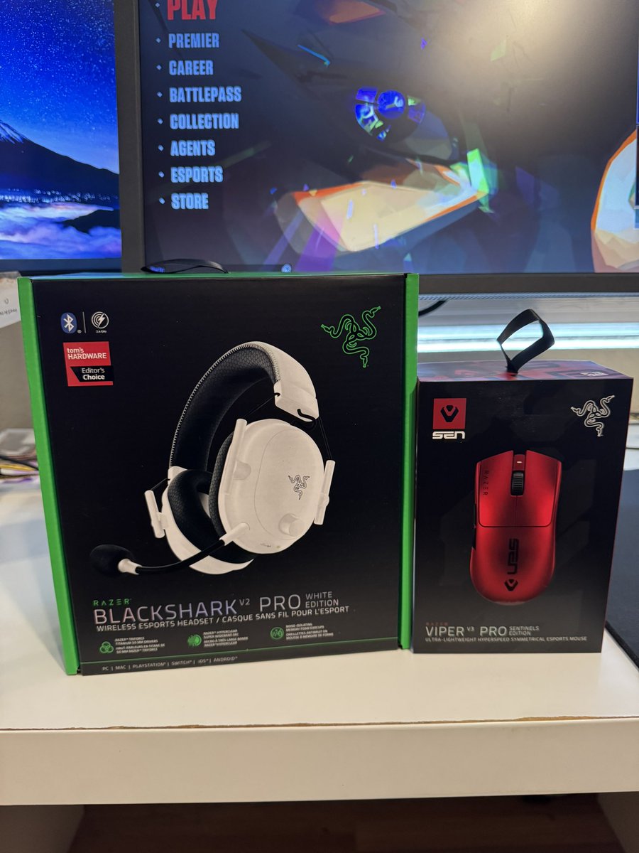 Really grateful for <a href="/TeamRazer/">Team RΛZΞR</a>
 sending the team gear for this upcoming season. Having this opportunity to receive equipment is great and I’m very thankful for it 🫶

Rooting for <a href="/bangzerra/">SEN bang</a> <a href="/zekkenVAL/">z</a>