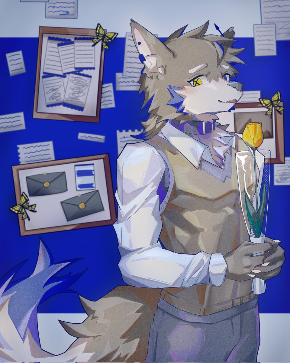 🐶🌷
#極色カスタ #kasta #UTAU獣人