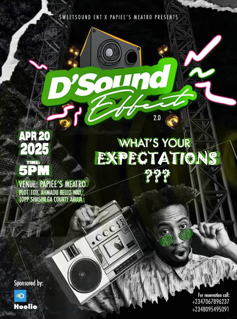 Hey Fam! Let us know...

#DSoundEffect 2.0 #AbujaTwitterCommunity