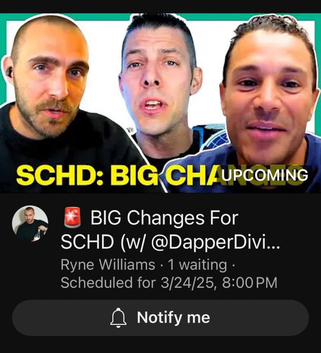 SCHD STAN | Craig (@schsdetf) on Twitter photo Join us tonight as we break down the $SCHD Reconstitution and answer your questions. LIVE on YouTube at 8 PM ET with <a href="/retirewithryne/">Ryne Williams</a> and @rustyram78. See you there! Join us tonight as we break down the $SCHD Reconstitution and answer your questions. LIVE on YouTube at 8 PM ET with <a href="/retirewithryne/">Ryne Williams</a> and @rustyram78. See you there!