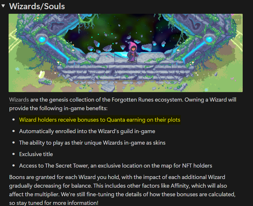 ChaseJP_'s tweet photo. Just a few reasons why you should own a @ForgottenRunes Wizard, especially if you're planning to play the @RuniverseGame starting 3/26

Benefits pictured below 🧙‍♂️ https://t.co/uVyXtL8VJG