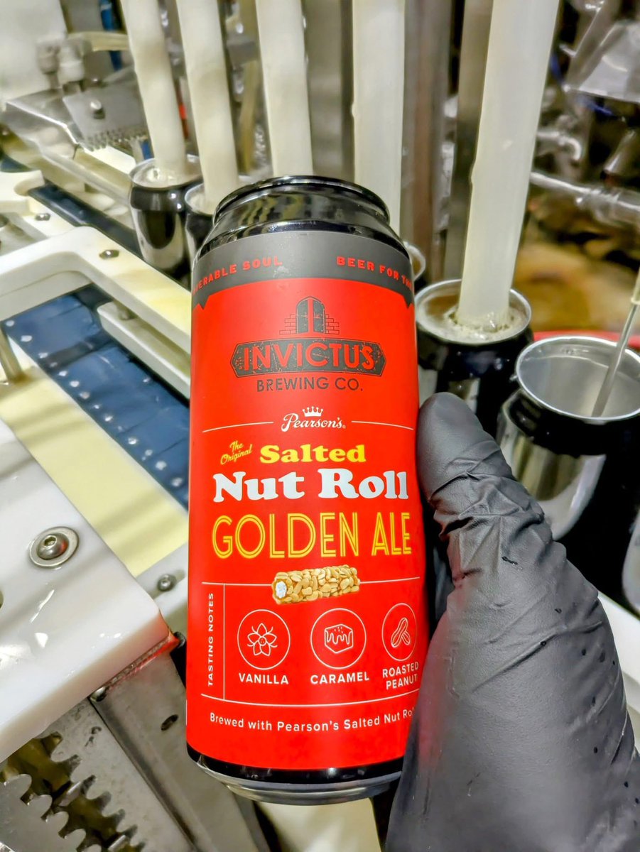 Canning Day!  Salted Nut Roll 5.2%
Crafted in collaboration with Pearson's Candy Company, Salted Nut Roll Golden Ale is a celebration of timeless flavors.