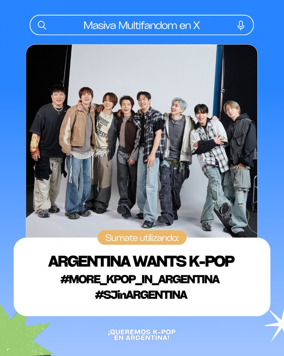HatoArgentina's tweet photo. ELF!  Las invitamos a participar en una Masiva Multifandom para pedir más K-Pop en Argentina   

Usando los siguientes #: 
ARGENTINA WANTS K-POP 
#MORE_KPOP_IN_ARGENTINA 
#SJinARGENTINA https://t.co/z5s3fBt70P