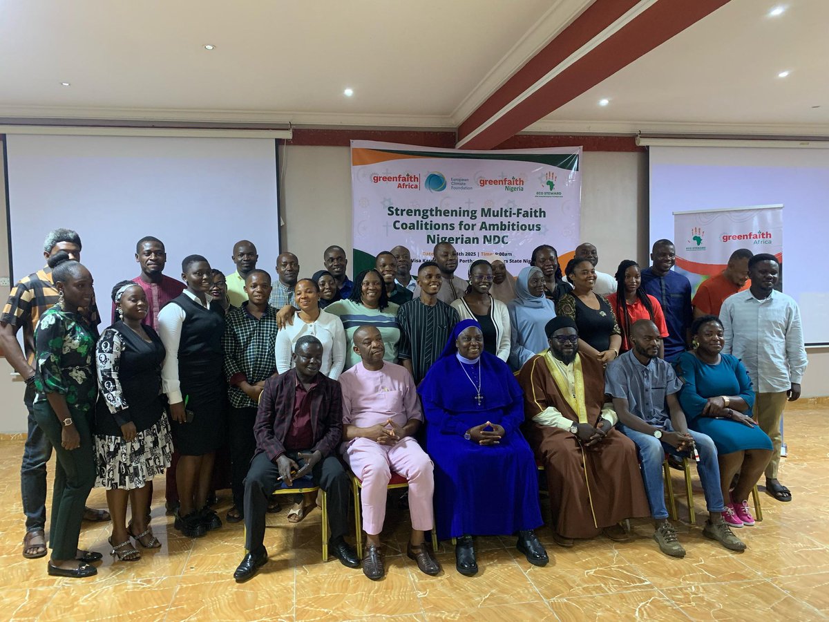 greenfaithng1's tweet photo. As we strengthen multi-faith coalitions, we’re mobilizing communities to advocate for ambitious climate commitments ahead of COP30. Together, we push for fossil fuel phase-outs and a just transition to renewable energy. The time for action is now! 
#Faiths4Climate 
#ClimateAction https://t.co/RMLPj7M3hg