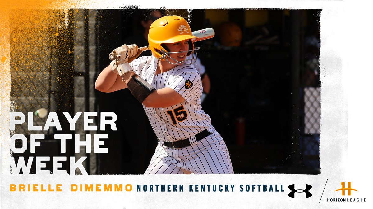 Our <a href="/UnderArmour/">Under Armour</a> #HLSB Player of the Week is Brielle DiMemmo (<a href="/BrielleDiMemmo/">Brielle DiMemmo</a>) of <a href="/NKUNorseSB/">NKU Softball 🥎</a>!

horizonleague.org/news/2025/3/24…
#OurHorizon 🌇| <a href="/NKUNorse/">Northern Kentucky Athletics</a>