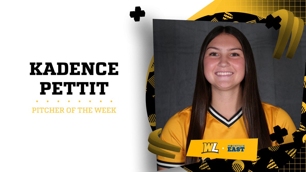 Congratulations to West Liberty's Kadence Pettit the Mountain East Conference co-Pitcher of the Week , for the second time this season !!! Presented by The Health Plan. 
#GoWLU | #TopperNation