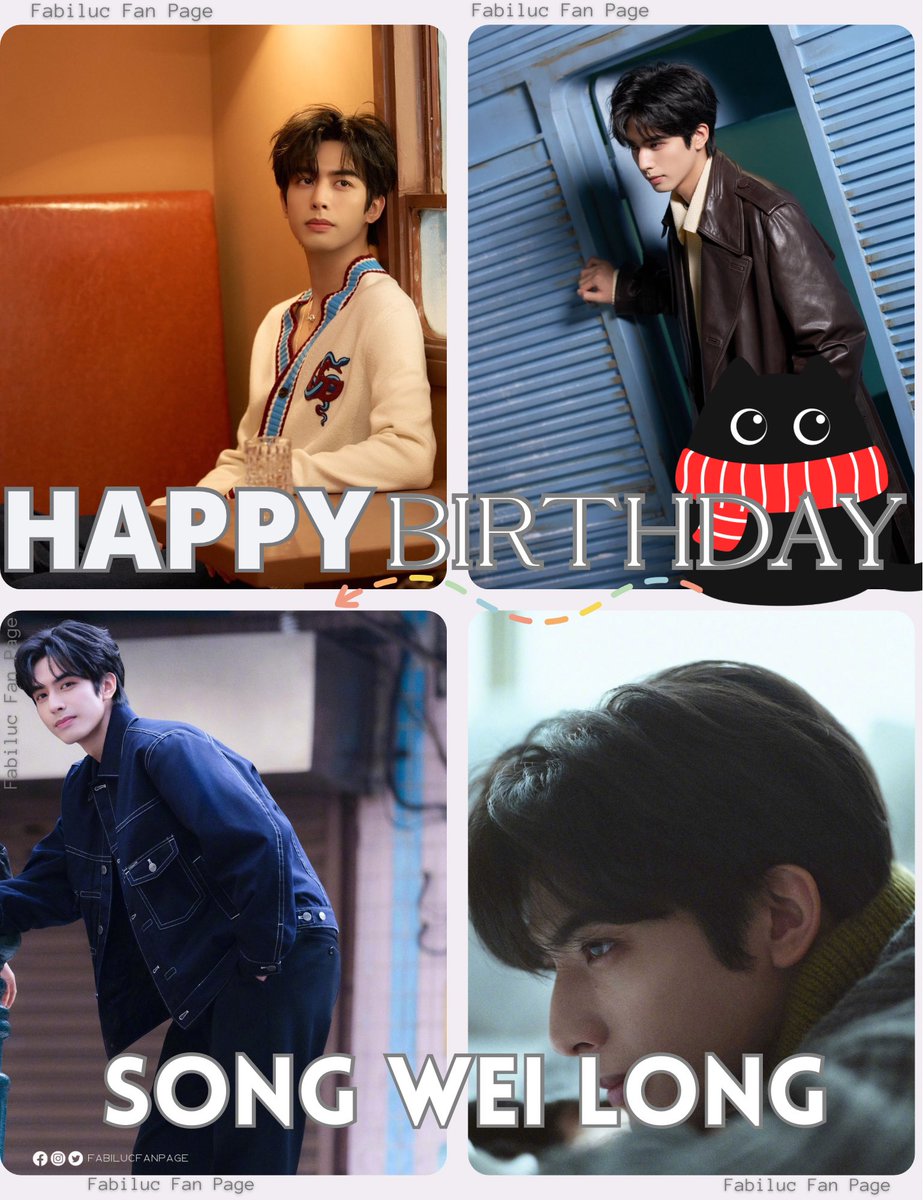 fabilu_c's tweet photo. Happy Birthday to #SongWeilong 🎂🥳🤩
🎂🍃🎂🍃🎂🍃🎂🍃🎂
#fabilucfanpage #TheBionicLife #GoAhead #InaClassofHerOwn #HappyBirthday #cdrama https://t.co/fRKzpApelq