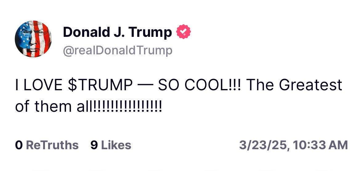 Hadde eit medlem av det norske kongehuset lagt ut noko slikt, hadde Noreg vore republikk i morgon føremiddag. Hadde statsministeren gjort det, hadde vi hatt ny regjering innan kvelden er omme. Shitcoinerar har overteke USA og ingen vert stilt for riksrett.