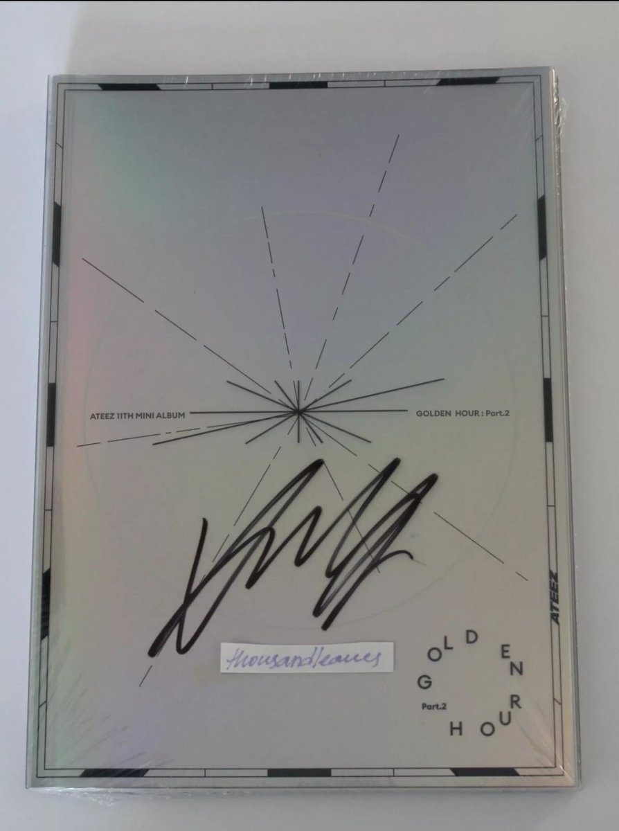 Thousandleavess's tweet photo. WTS || ATEEZ Yeosang GOLDEN HOUR PT.2 (TO ver. US Hello82) SIGNED + SEALED

Price
TL Shop: $105
Ebay: $115

*WW shipping; free for USA

Visit:
~https://t.co/PXp84pddFI
~https://t.co/3rgxnTOYBN

#ATEEZ #에이티즈 #YEOSANG #여상 #TowardsTheLight #Will_To_Power #FinaleInSeoul #ATINY https://t.co/ORs6pcwp5f