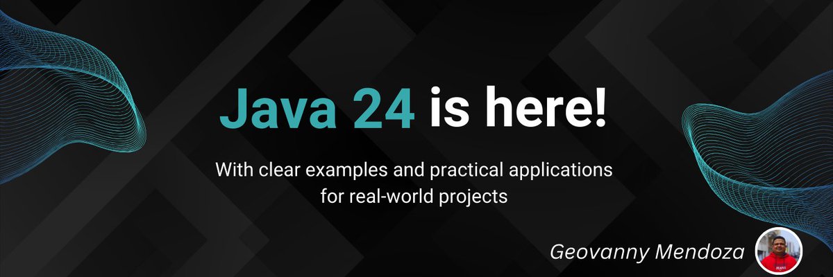 geovannycode's tweet image. 🚀 Java 24 is out now!
Boosted performance ⚡
Improved security 🔐
Higher productivity 🧠
🔍 See what’s new and how to apply it in your code:
👉 geovannycode.com/en/Java-24%3A-…
#Java24 #JDK24 #JavaDev #Coding #telodijoelgio