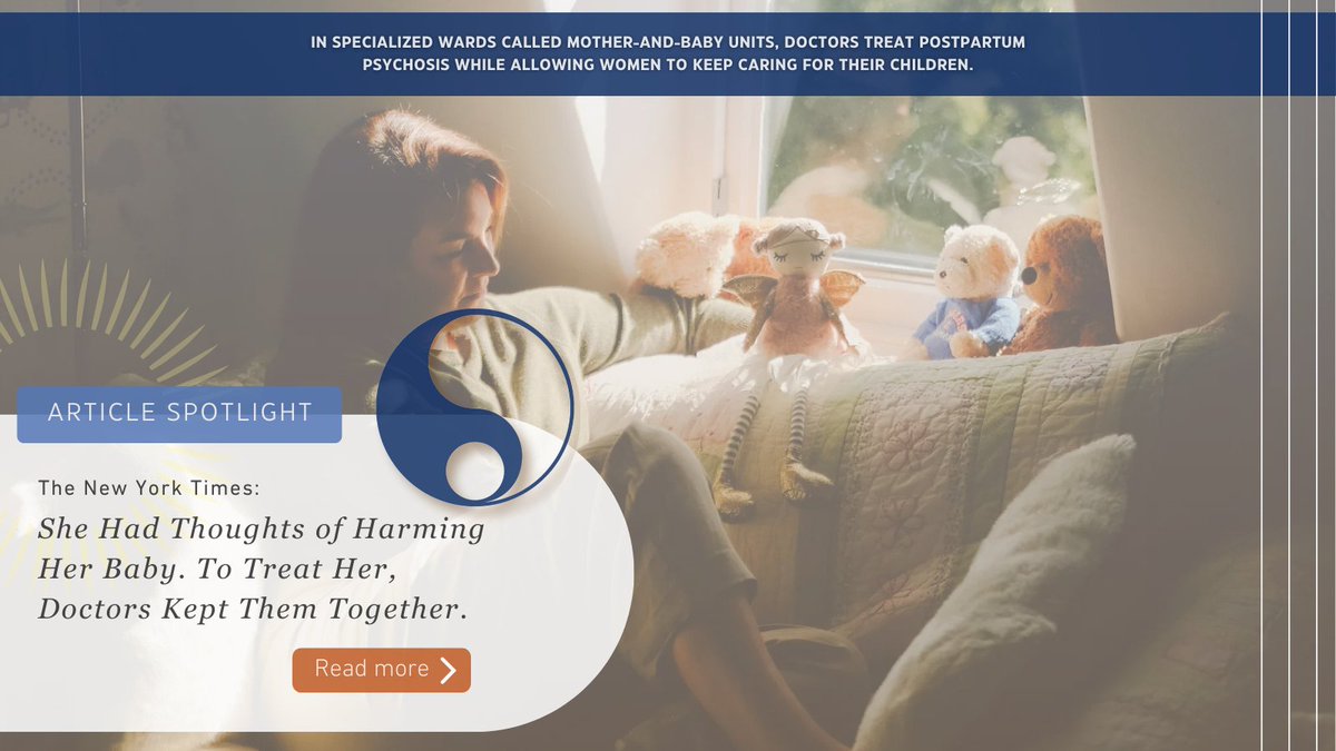 Did you know that postpartum psychosis affects 1-2 in every 1000 deliveries? The New York Times shines a spotlight on postpartum psychosis through Alexandra Hardie's experience. Read more:  nytimes.com/2024/10/09/wel… #MarceSociety #perinatalmentalhealth #MoodDisorders