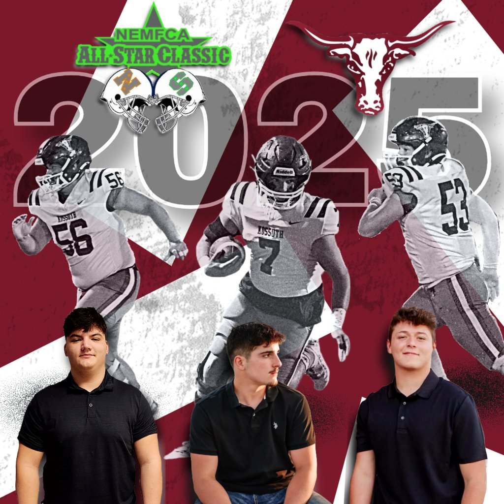Seniors Bryant Pittman, Russ Gay, and Brady Bobo have been selected to play in the 2025 N.E.M.F.C.A. All-Star Classic game on May 14th @ Tupelo High School Football Stadium. 
Congratulations, guys! We are so proud of you!