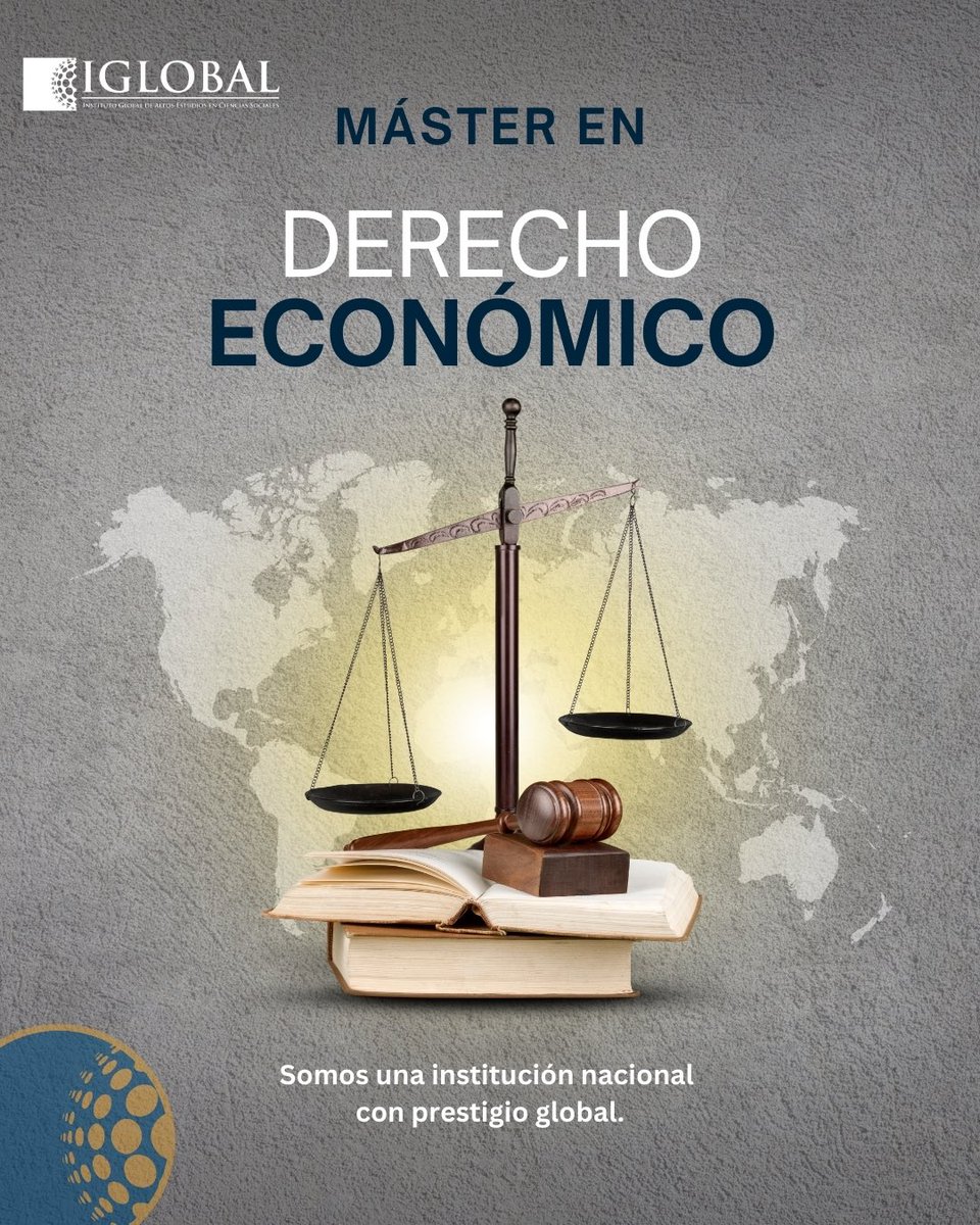 📚⚖️ Domina las leyes que rigen la economía con nuestro Máster en Derecho Económico.

📍 Conviértete en un experto en regulación, políticas económicas y normativas globales.

🌎 Somos una institución nacional con prestigio global.

#IGLOBAL #DerechoEconómico #Maestría #Educación