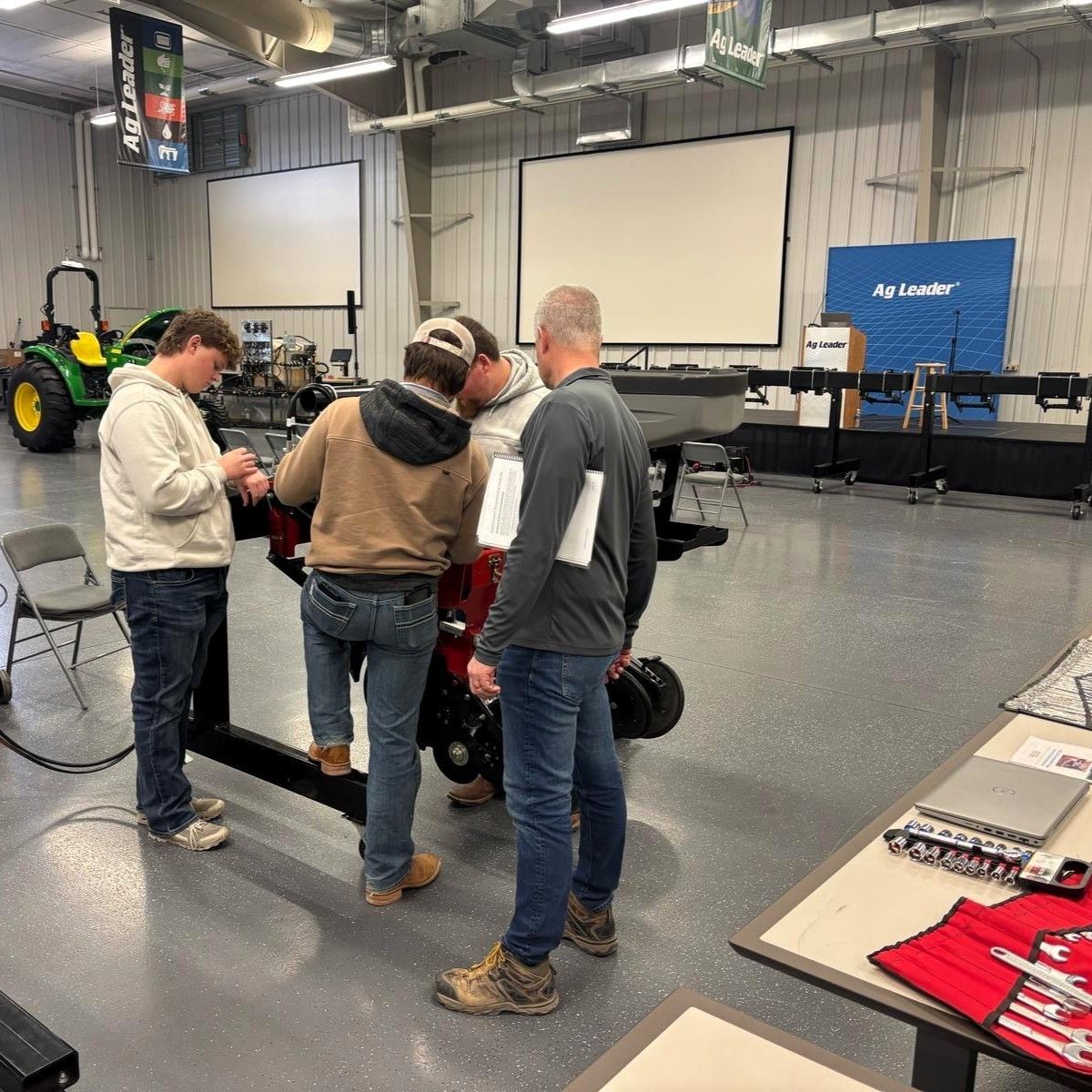 Learning never stops! Our team attended the@AgLeaderTech Academy in Iowa to stay up to date on planter and sprayer sales, setup, and service.