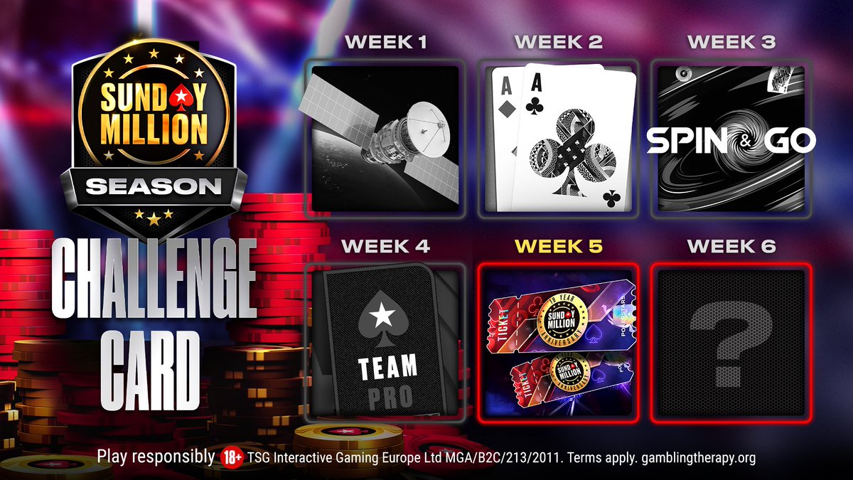 🎟️ 2️⃣ 0️⃣ $215 Sunday Million Anniversary tickets up for grabs🎟️

This week's challenge is easy!

Which ambassador will go deepest in #SundayMillionSeason EP 28?

A) <a href="/spraggy/">Spraggy</a> 
B) <a href="/MarleSpragg/">Marle Spragg</a> 
C) <a href="/peace_ndloove/">Huber Sebastian</a> 

Reply with [Stars ID] + #SundayMillionChallenge by 18:00 CET, Sun.