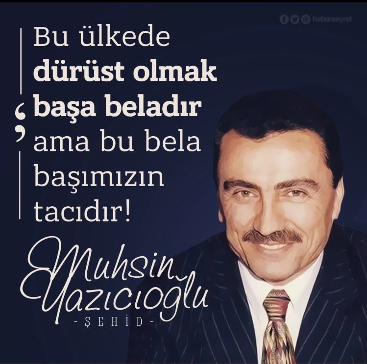 Henüz çocuktum kendisini tanıdığımda...
Gölgesini hep üzerimizde hissettik.
Dürüstlüğü, ahlâklı olmayı yani en geniş manası ile bir müslümana yaraşır şekilde yaşamamız gerektiği gerçeğini hepimize miras bıraktı.
Rahmet olsun sana Koca Reis...
#MuhsinYazıcıoğlu