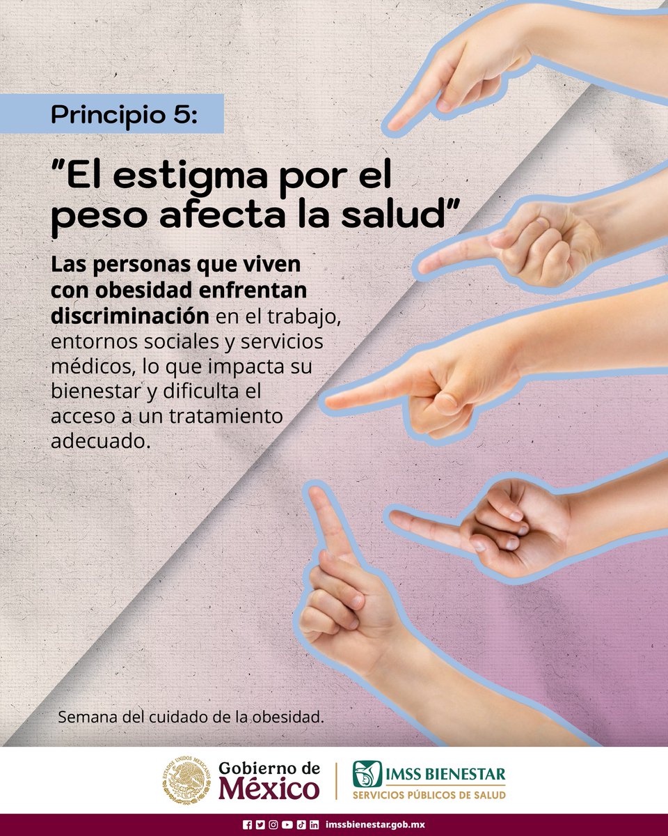 Reconocer la #obesidad como enfermedad crónica favorece el diagnóstico oportuno, un acceso a tratamiento personalizado y reduce el estigma de esta enfermedad.
Para todas las personas, en todos los lugares, estamos construyendo los #ServiciosPúblicosDeSalud.