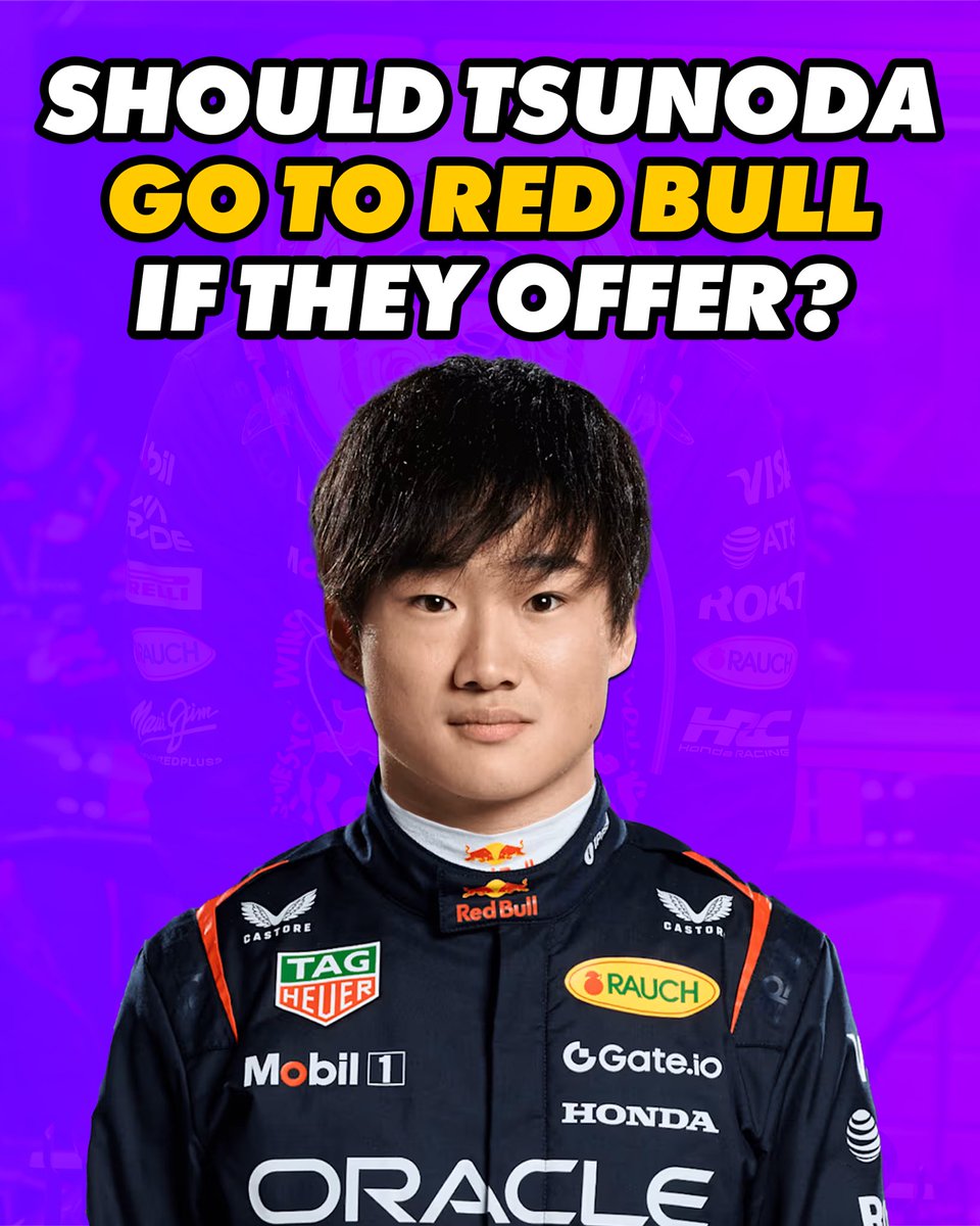 MattP1Tommy's tweet photo. If Red Bull offered Tsunoda the chance should he join or stay at VCARB? 🤔 https://t.co/i2fR3Gbjpj