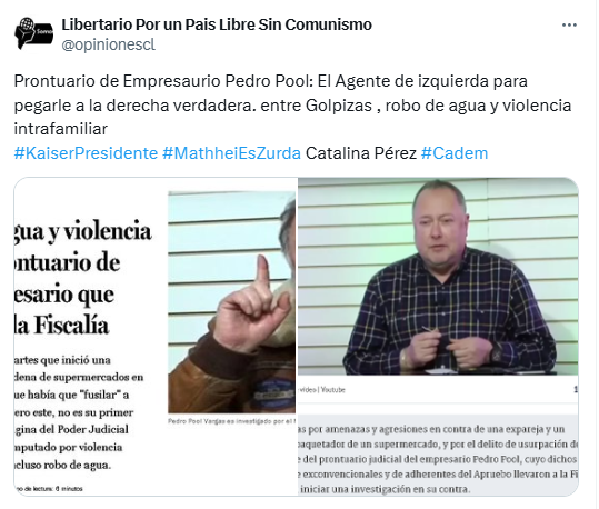vhye1968's tweet photo. #pedroPool agente de izquierda jajajajajajaja esta caga entre los ultrafachos !!!!!!!!!
(Guarello  Catalina Perez  Tupungatito  Karol,Cariola) https://t.co/fADfqItQP2