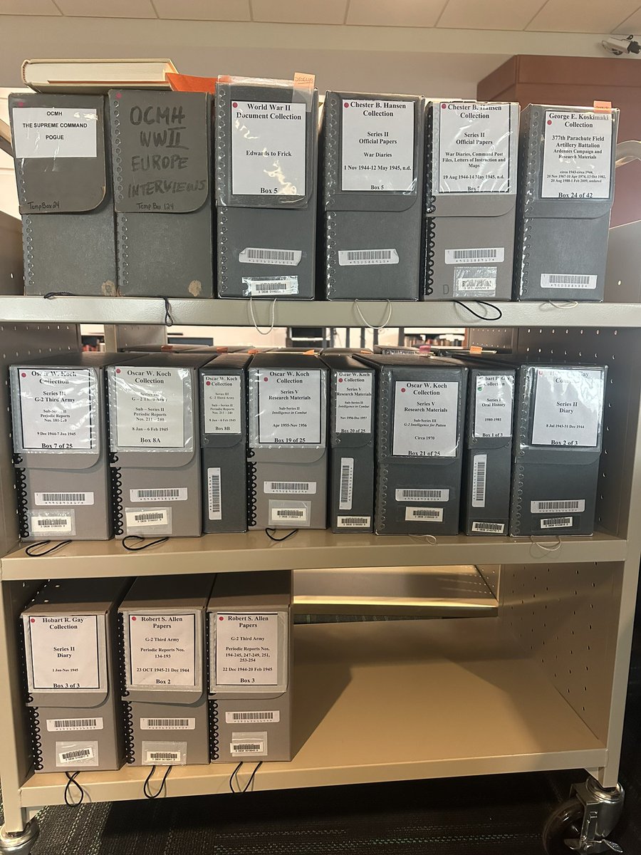 James1940's tweet photo. Absolute love archive work and the US Army Heritage &amp; Education Center is one of the very best: amazing material and fantastically helpful staff with immense knowledge. What’s not to like?  A lot to get through, though… @WeHaveWaysPod  @USAHEC https://t.co/hrdOS0tkkF