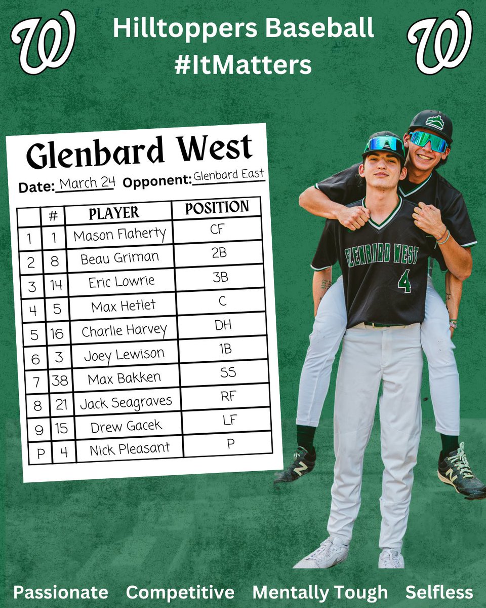 Glenbard West Baseball (@baseballgbw) on Twitter photo 