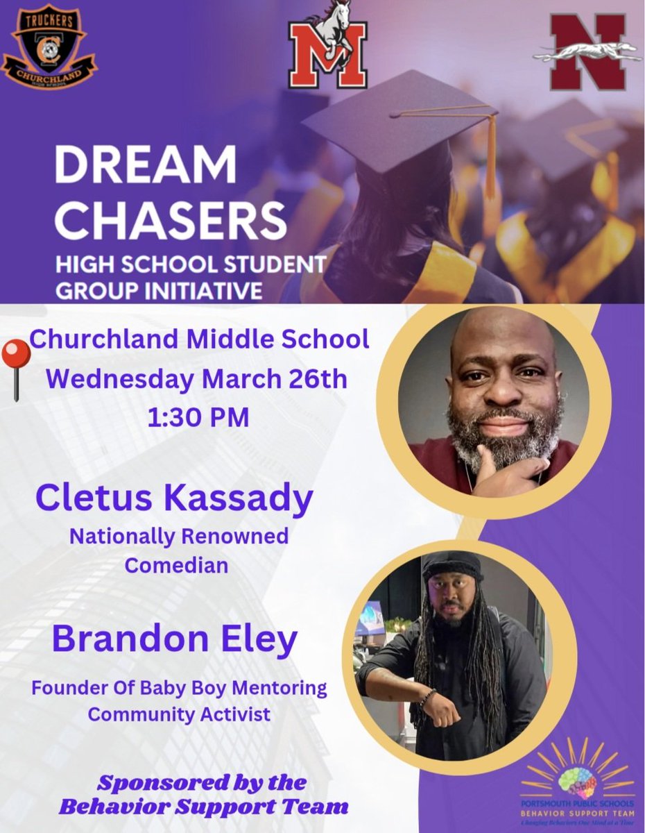 <a href="/PortsVASchools/">Portsmouth Schools</a> <a href="/ebracyPPS/">Dr. Elie Bracy III</a> <a href="/JJones_PPS/">Jac’Quail Jones, MA, M.Ed, QMHP</a> <a href="/Jarrod_AllenPPS/">Jarrod Allen</a> <a href="/ChMSTruckers/">Churchland MS</a> <a href="/cardellpatillo/">Dr. Cardell Patillo, Jr.</a>