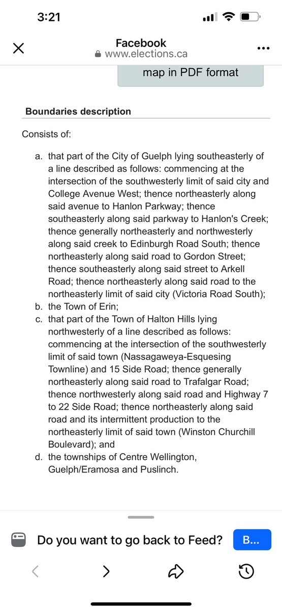 Here’s a HUGE reminder, (and I gotta be honest, I also forgot about this 🤦🏻‍♂️), and it’s super important! 
Guelph
Has
Two
Different 
Federal
Ridings
Now!
This means in the new lower portion of #Guelph, you’ll be voting for the candidates in the wrap-around riding of