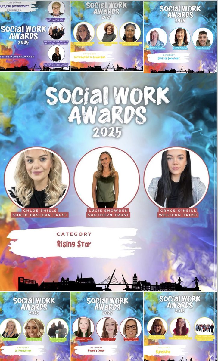 Marsha Begley (@marshaswmum) on Twitter photo 🍀🌟Delighted for all the Social Work Award nominees 🌟🍀 Especially those from <a href="/SouthernHSCT/">Southern Trust</a> <a href="/BHorganSHSCT/">Brenda Horgan</a> #teamSHSCT #SunshineAward ☀️#CoproductionAward
#LeadershipAward🫶🏼 🍀🌟Delighted for all the Social Work Award nominees 🌟🍀 Especially those from <a href="/SouthernHSCT/">Southern Trust</a> <a href="/BHorganSHSCT/">Brenda Horgan</a> #teamSHSCT #SunshineAward ☀️#CoproductionAward
#LeadershipAward🫶🏼