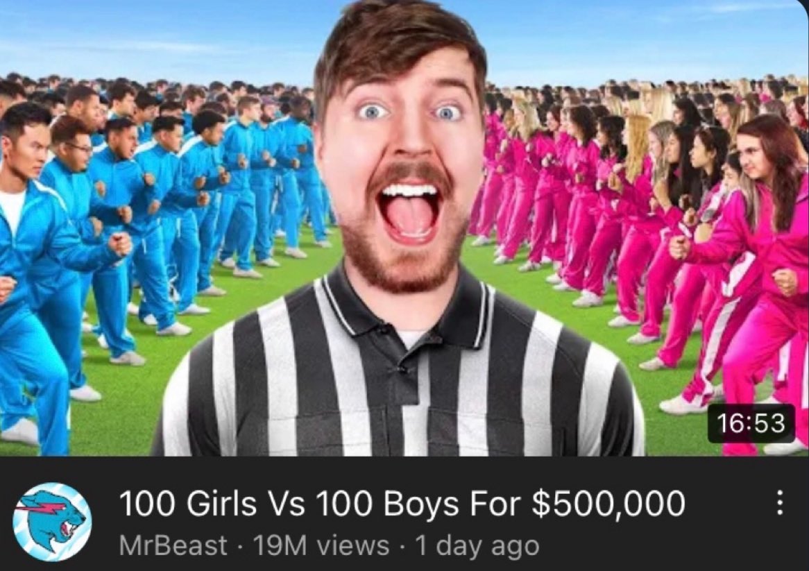 M1das_OW2's tweet photo. mr beast is in the middle because he’s non binary https://t.co/IdlTP5upik
