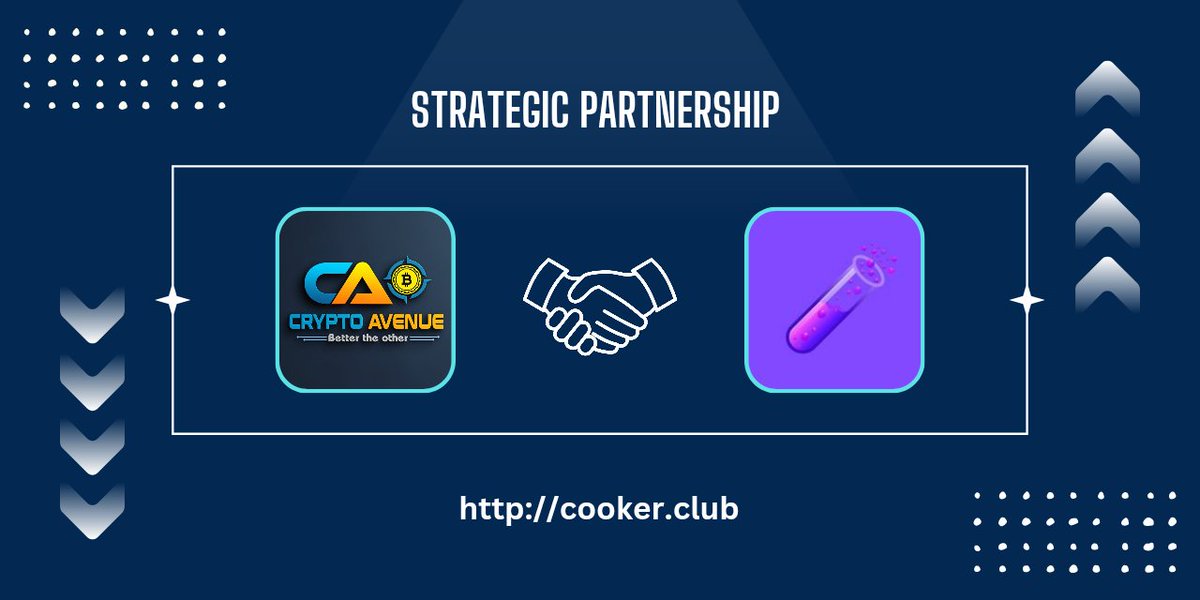 🪐 𝖯artnership 𝖠nnouncement:
CRYPTO AVENUE  ✕  Cooker Club

🚀 We’re excited to announce our new partnership with <a href="/cookerdotclub/">cooker_club</a>. 🤝
First Music AI Agents Platform on <a href="/BNBCHAIN/">BNB Chain</a>. Empower every creator to launch unique AI agents. <a href="/cooker_ai_club/">cooker</a> First Virtual AI Idol Cooker!