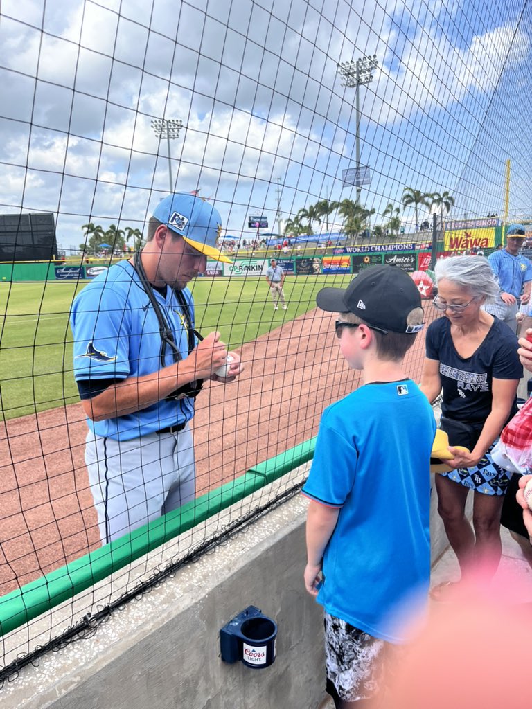 beachmom519's tweet photo. Snelly got to pitch today for the Rays against the Phillies 2H, 2K, 1R in one inning of work https://t.co/flCY4iQBbT