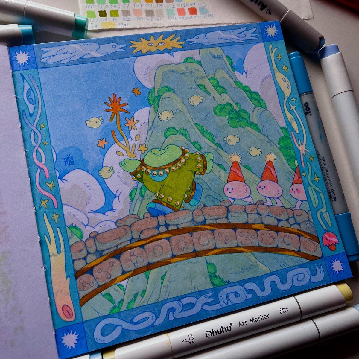 Just <a href="/grogcult/">Grog the Frog</a> collecting new acolytes 🐸🍃