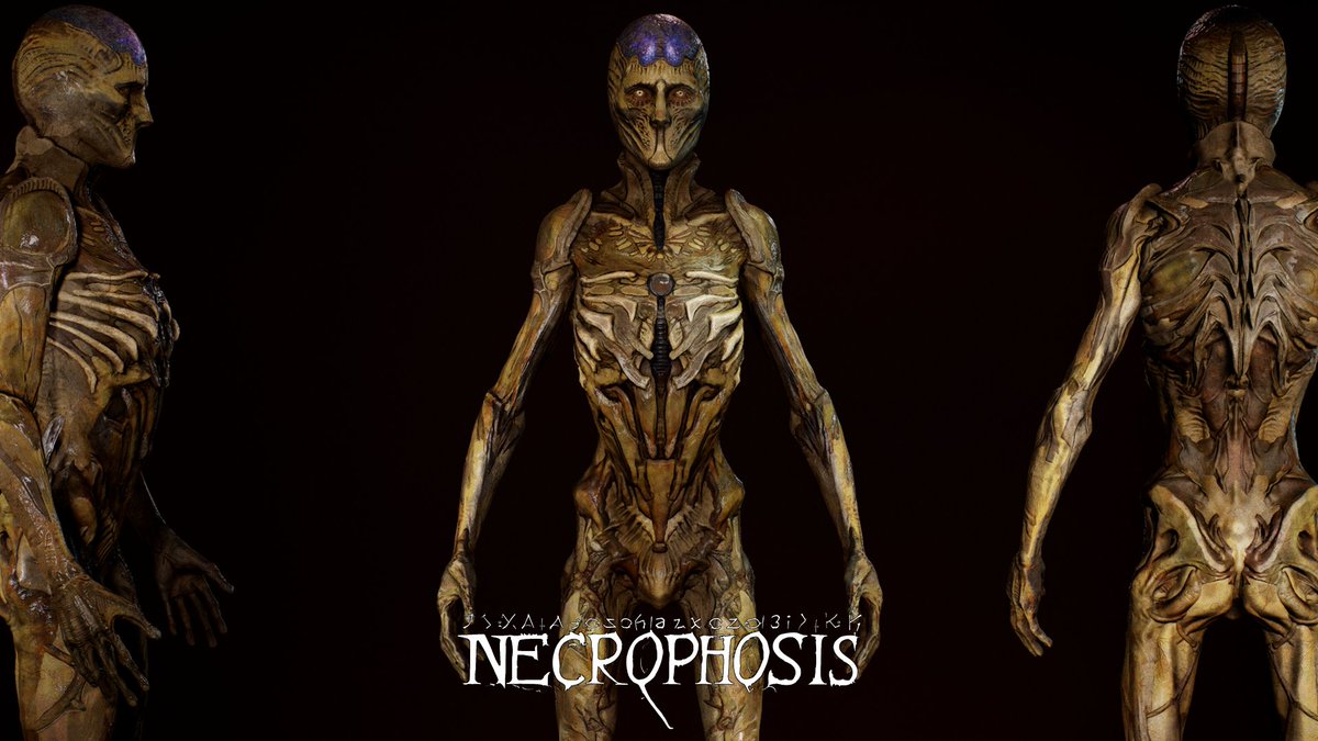 NecrophosisGame's tweet photo. High-poly sculpt from our game Necrophosis designed to embody decay and memory. Feedback welcome!

 #3DModeling #ZBrush #GameArt #IndieDev #HorrorDesign #Necrophosis #3DArt https://t.co/kuF3PNZzvW