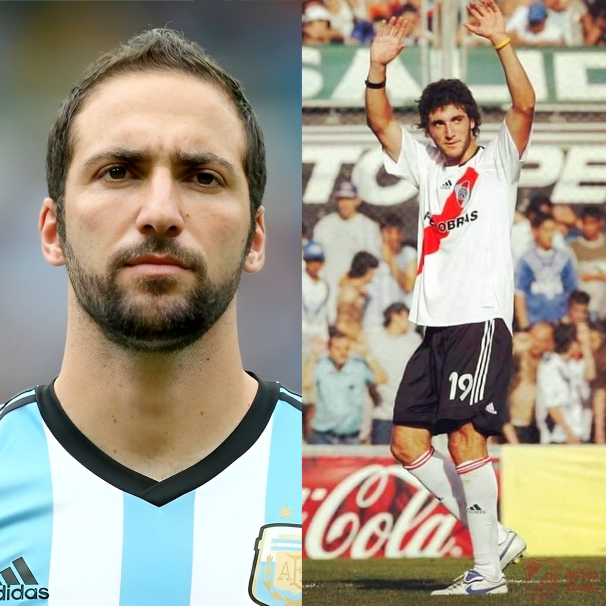 StatsMillo's tweet photo. “Papá, yo si vuelvo a River es estando 10 puntos, sino no vuelvo”

🗣️ Gonzalo Higuaín a Jorge Higuaín | @RiverLPM https://t.co/E1fj8KJwCE