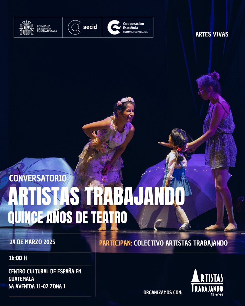 AT_teatro's tweet photo. Este sábado 29 celebramos nuestros 15 años!
16:00
@CCEGUATEMALA https://t.co/zM1rezztFW