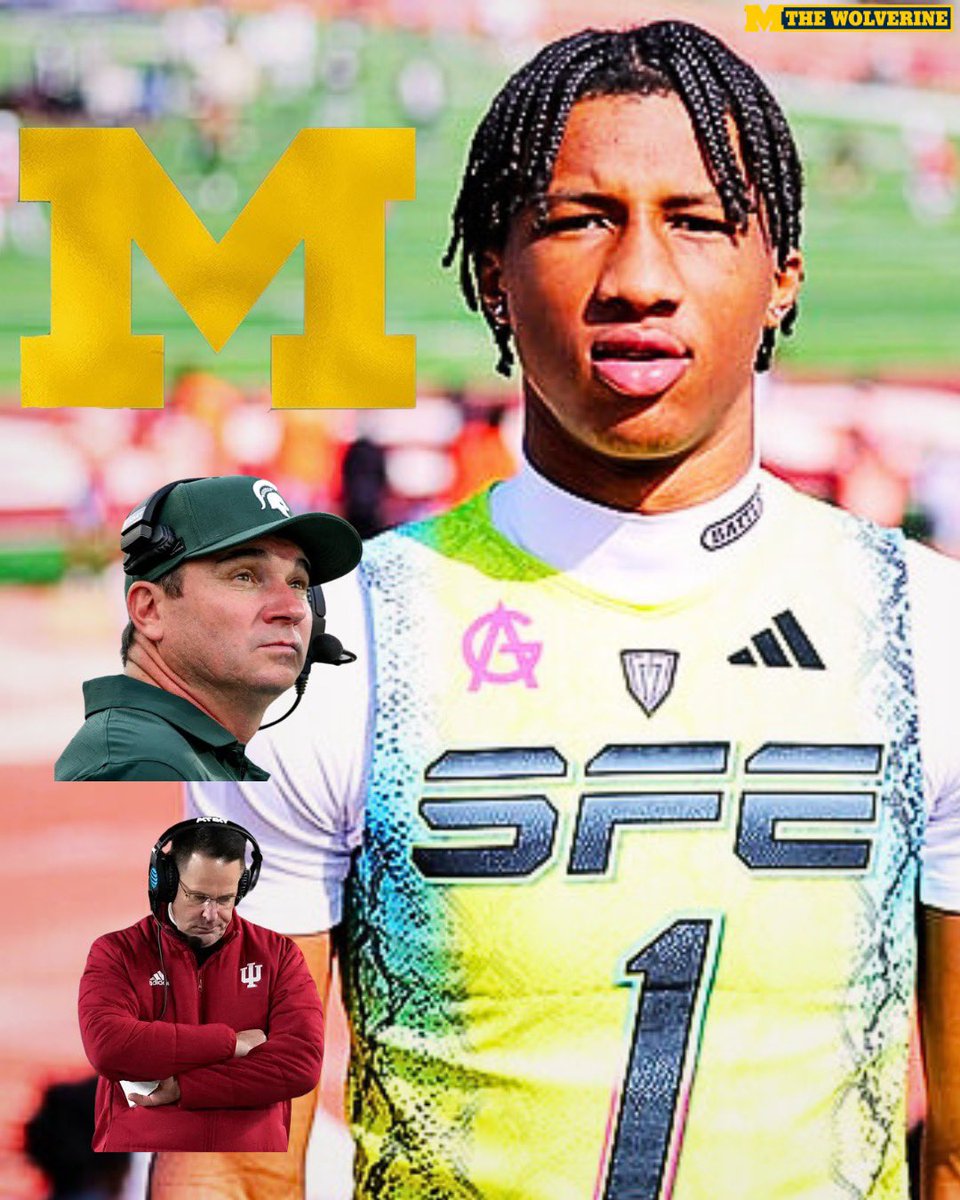 “It’s Michigan. It’s not Michigan State. It’s not Indiana. It’s Michigan.”

Father of Top 100 in-state WR Dakota Guerrant did NOT hold back when talking about why Michigan is a top contender 😳😳😳 #GoBlue. on3.com/teams/michigan…