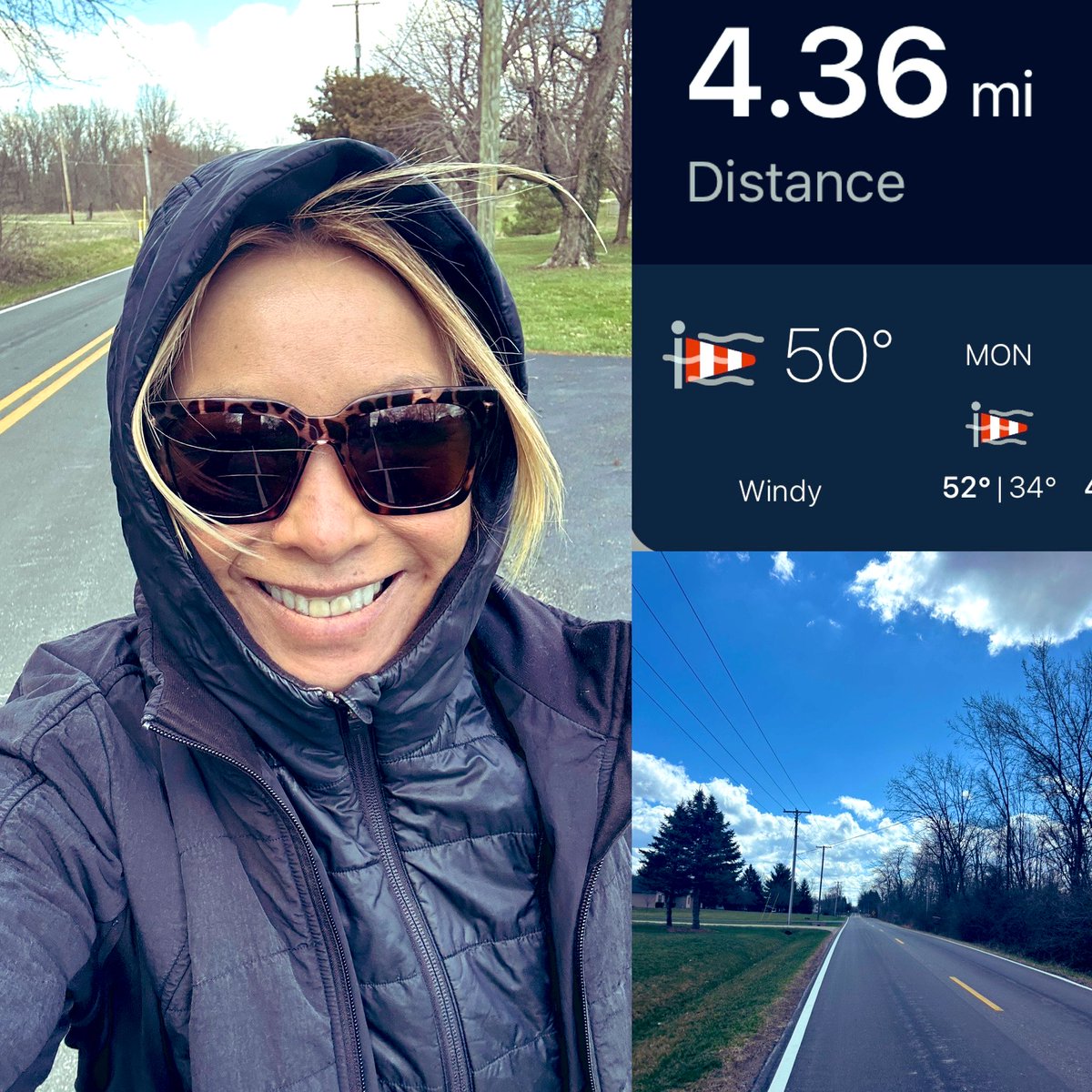asianposh2022's tweet photo. Crazy windy in central Ohio ! Walked because ain’t no way I’m going to fight mutha nature 💨🍃 #4miles #delawarecountyOhio https://t.co/zPhB0pupRx