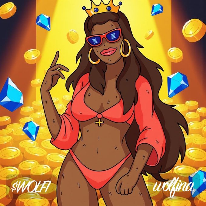 RealLandWolfina's tweet photo. 👑 Queen of the Crypto Kingdom 👑

She’s stacking gems, making waves, and ruling the Wolfina empire. 🐺💎💰

Are you riding with the pack or watching from the sidelines? 🚀🔥

#Wolfina #WOLFI #CryptoRoyalty #StackingGold https://t.co/P3Gs5R5hzk