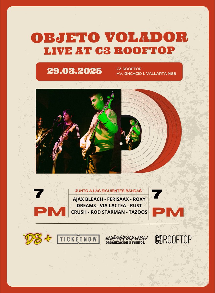 WeritaBuena's tweet photo. Hola vengo a invitar a todos los que quieran conocer una banda independiente, es la banda de mi hijo y apenas anda en sus pininos, y este fin se presenta en el #C3rooftop junto con otras banditas locales! Les dejo el flayer y espero que puedan ir! Quién dice yo? @BorrachosDCora https://t.co/lrG7fHqHZN