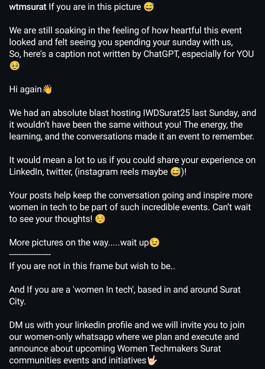 Women Techmakers Surat #IWDSurat25 tweet media