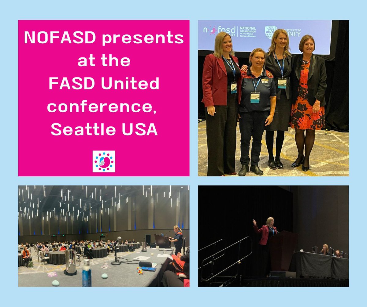 NOFASDAustralia's tweet photo. NOFASD CEO, Sophie Harrington, is seen here presenting at the recent FASD United conference. Sophie was one of several presenters for the session about Australia's Every Moment Matters campaign.
#FASDconference #Seattle2025 #FASDresearch #FASD #FASDawarenes https://t.co/c2XyzvX4Pk