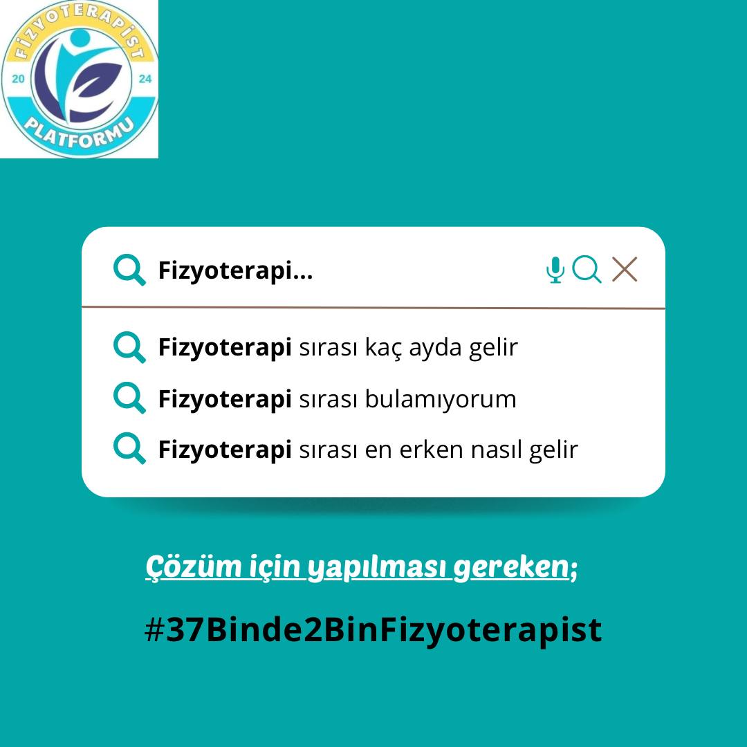 Fizyoterapist12's tweet photo. “📢📢Türkiye’de milyonlarca kişi fizik tedaviye ihtiyaç duyarken, binlerce fizyoterapist atama bekliyor. Hastalar hizmete, fizyoterapistler işe kavuşsun.Daha fazla atama, daha güçlü sağlık hizmeti demektir

💠Bir fizyoterapist ataması birçok ameliyat ve ilaç masrafını bertaraf eder, yataklı servis ve ünitelerin daha kullanışlı olmasını sağlar. Yüksek fizyoterapist ataması ile görece daha yüksek harcamalardan kurtulmak mümkün

💠Uzun fizik tedavi sıraları ve yetersiz personel sayısı problemlerin kronikleşmesine, tedavi süresinin uzamasına, maddi ve manevi kaybın daha yüksek olmasına yol açar. Branş dağılımında fizyoterapistlere ayrılan pay arttırılmalıdır.

@drmemisoglu
@saglikbakanligi
#KılavuzdaRekorFzt
