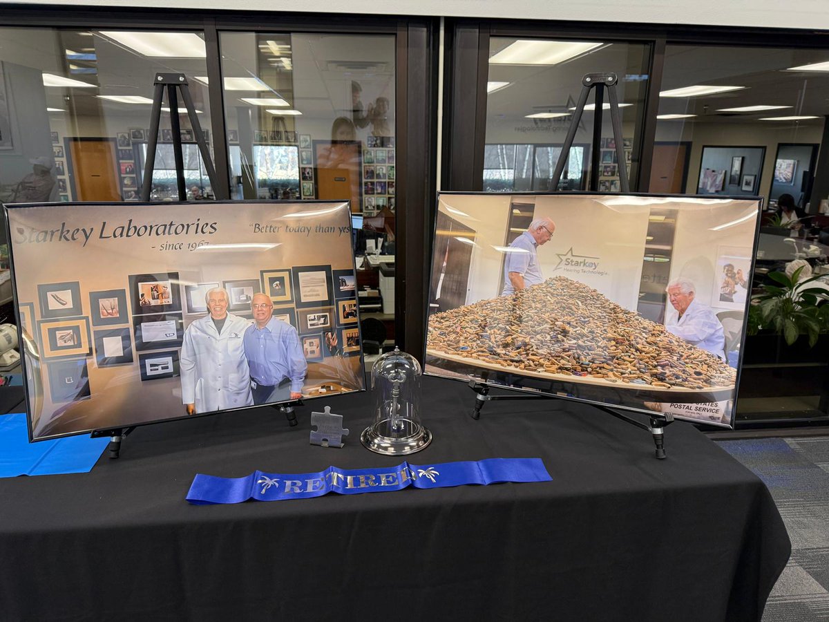 BrandonSawalich's tweet photo. Today is Rick Baran Day at @StarkeyHearing.

Besides @BillFAustin, he has more tenure than anyone at Starkey. On the new episode of #StarkeySoundBites, he shares his insights on hearing health, technology and more. https://t.co/E6JwKlY9l6