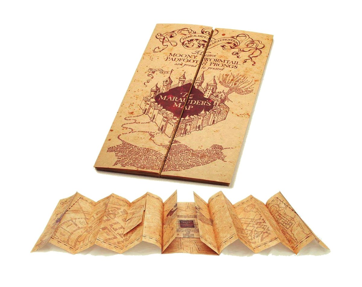 Marauders Map Signed by Warwick Davis Explore this expanding replica of the Marauder’s Map, complete with folds and flaps hiding Hogwarts secrets. The map is printed on parchment effect paper.
Map measures 15.5 x 72 inches open.
thesignatureshop.co.uk/products/noble…